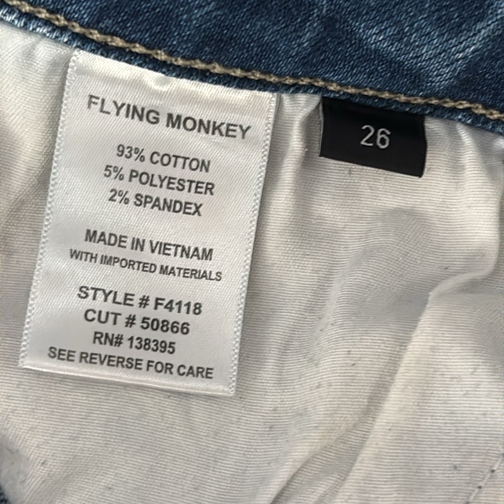 Flying Monkey Button Up Destroyed/Distressed Raw … - image 7